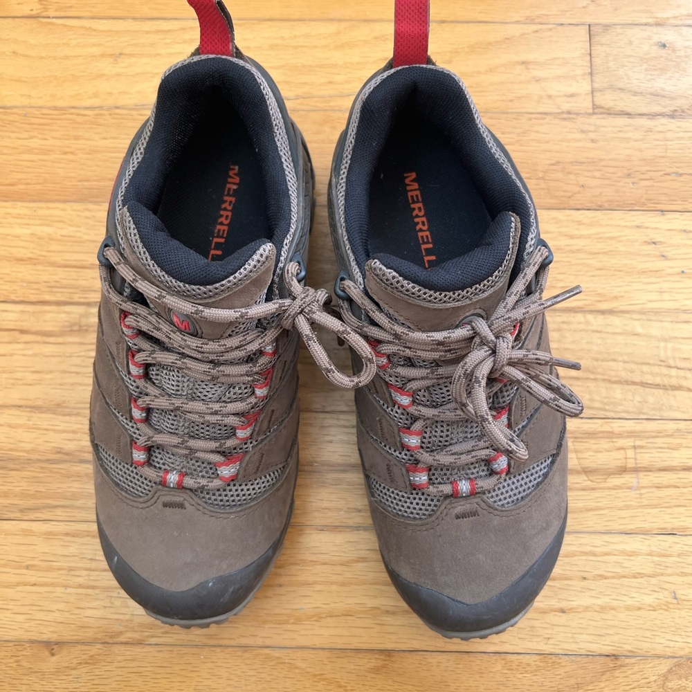 Merrell Brown and Red Athletic Shoes